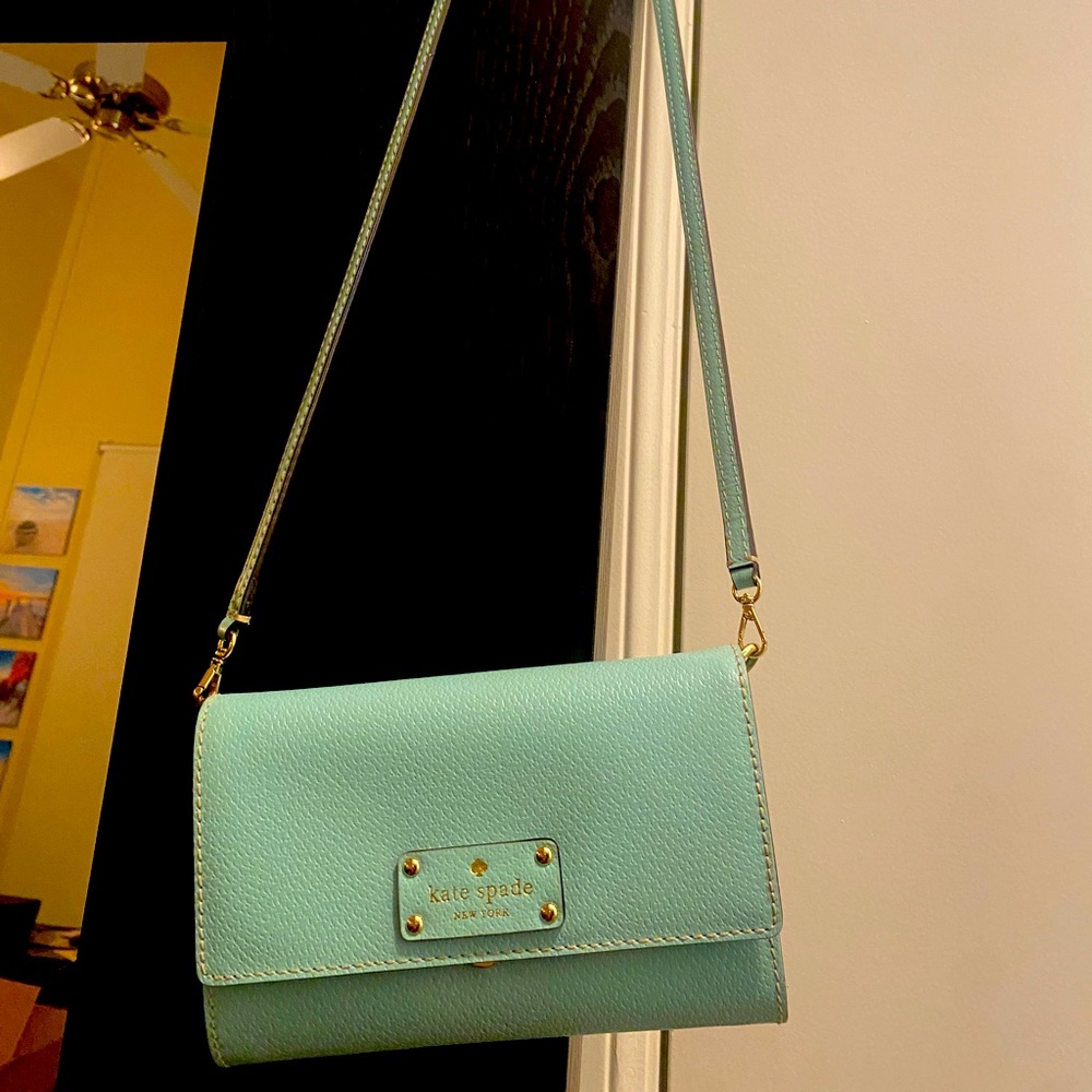 Tiffany blue color shoulder bag